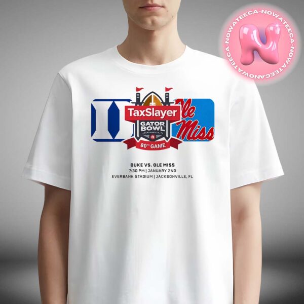 Garor Bowl Duke Blue Devils Vs Ole Miss Rebels Matchup At Everbank Stadium In Jacksonville FL On January 2nd 2024 NCAA Unisex T-Shirt