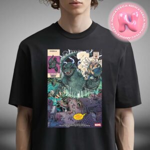 Godzilla Vs Fantastic Four Godzilla Marvel Comics Group Approved By The Marvel Code Authority From Marvel Studios Unisex T-Shirt