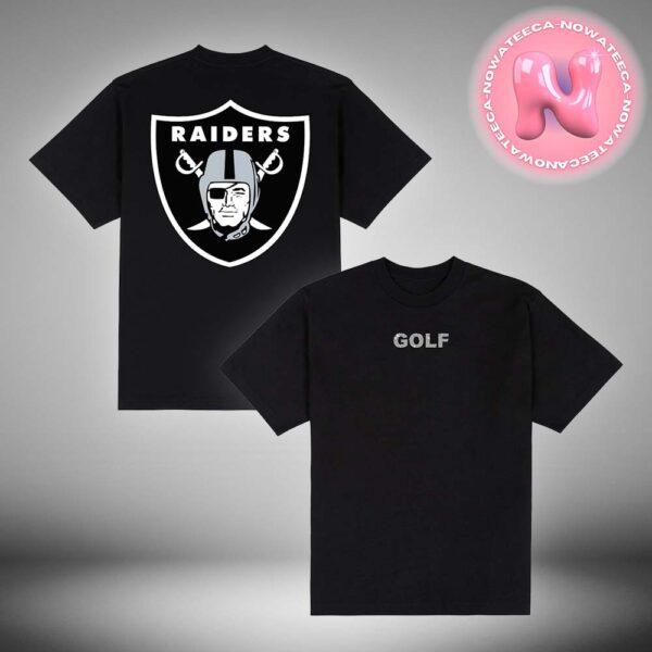 Golf Wang x NFL Collection Las Vegas Raiders Golf Wang Black Motto Two Sides Unisex T-Shirt