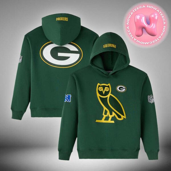 Green Bay Packers OVO Green Icon Team NFL Pullover Unisex Hoodie