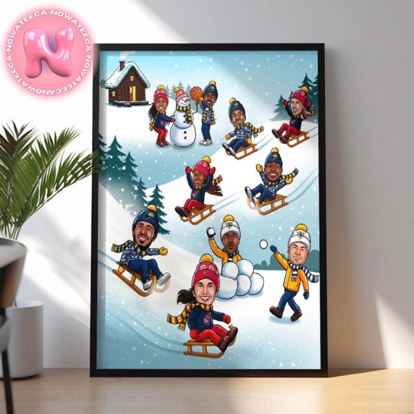 Indiana Pacers Merry Christmas And Happy Holidays NBA Season Home Decor Poster Canvas