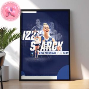 Izzy Starck AVCA Freshman Of The Year NCAA Women’s Volleyball 2024 Home Decor Poster Canvas