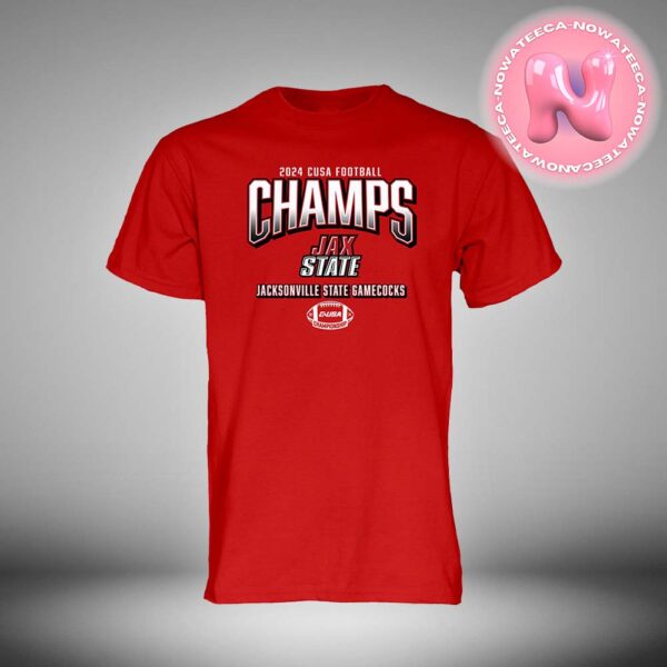 Jacksonville State Gamecocks 2024 C-USA Football Conference Champions NCAA Division Unisex T-Shirt