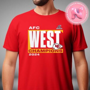 Kansas City Chiefs 2024 AFC West Division Champions Conquer NFL Playoffs Unisex T-Shirt