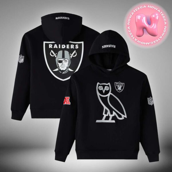 Las Vegas Raiders OVO Black Icon Team NFL Pullover Unisex Hoodie