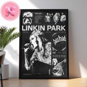 Linkin Park From Zero World Tour Playlist 11 Songs Home Decor Poster Canvas