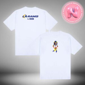 Los Angeles Rams GOLF WANG White Bobblehead Golf Wang x NFL Collection Two Sides Unisex T-Shirt