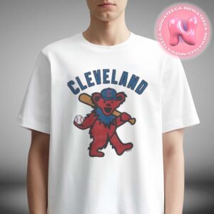 MLB x Grateful Dead x Cleveland Guardians Baseball Unisex T-Shirt