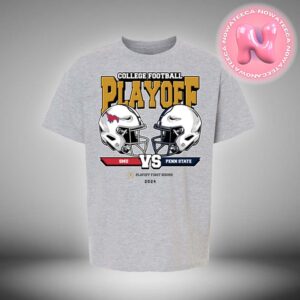 SMU Mustangs Vs Penn State Nittany Lions College Football Playoff 2025 First Round Head To Head NCAA Division Unisex T-Shirt