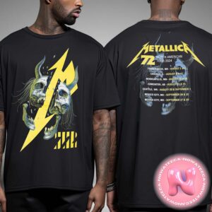 Metallica M72 Split Skull 2024 Tour Two Sides Unisex T-Shirt