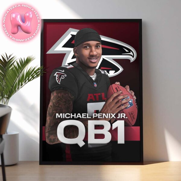 Michael Penix Jr. From Atlanta Falcons The Rookie QB Makes His First Start In Week 16 NCAA Division Home Decor Poster Canvas