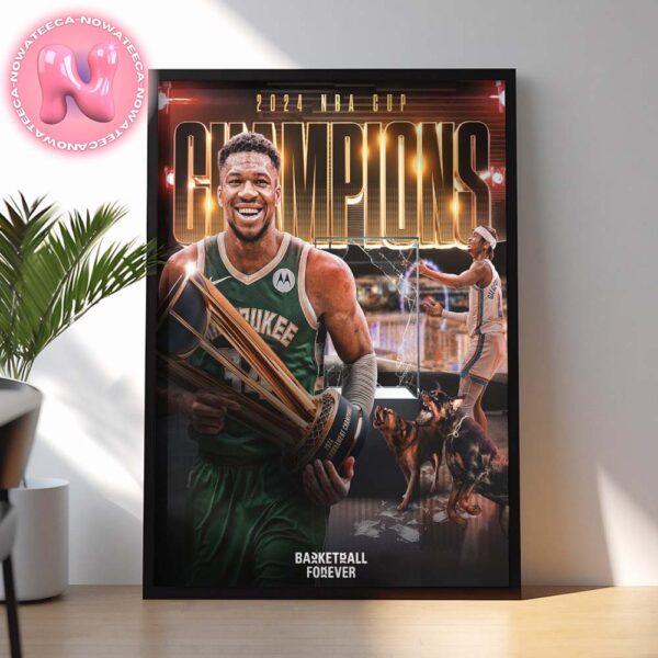 Milwaukee Buck Are NBA Final Cup Champions 2024 Home Decor Poster Canvas