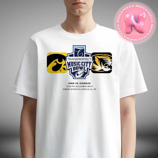 Music City Bowl Iowa Hawkeyes Vs Missouri Tigers Matchup At Nissan Stadium In Nashville TN On December 30th 2024 NCAA Unisex T-Shirt