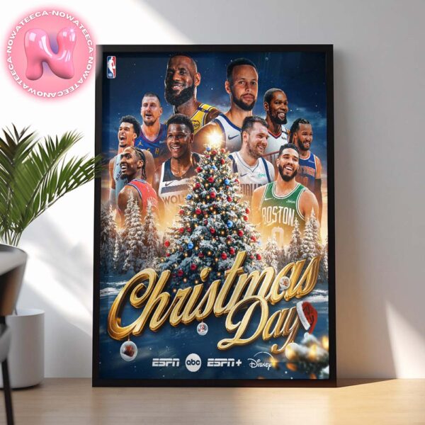 NBA Season Teams Christmas Day Home Decor Poster Canvas