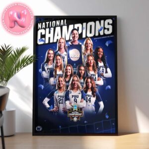 National Champions Penn State Nittany Lions Women’s Volleyball NCAA Vollleyball Championship 2024 First Time In 10 Years Home Decor Poster Canvas