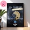 Navy Midshipmen Football Defeated Oklahoma Sooners To Win 2024 Armed Forces Bowl Champions NCAA Division Home Decor Poster Canvas