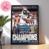 Navy Midshipmen Football 2024 Armed Forces Bowl Champions NCAA Division Home Decor Poster Canvas