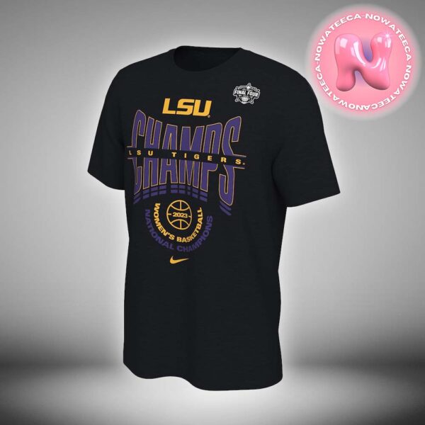 Nike x LSU Tigers 2023 NCAA Women’s Basketball National Champions Locker Room Two Sides Unisex T-Shirt