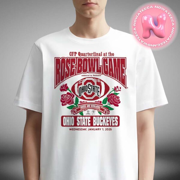 Ohio State Buckeyes College Football Playoff 2025 Rose Bowl Unisex T-Shirt