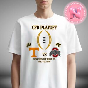 Ohio State Buckeye Vs Tennessee Volunteers GFP Gear At College Football Now 2024-2025 CFB Playoff Matchup Unisex T-Shirt