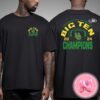 Oregon Ducks 2024 Big Ten Football Conference Champions Quack Attack Score NFL Playoffs Two Sides Unisex T-Shirt