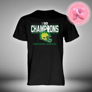 Oregon Ducks 2024 Big Ten Football Conference Champions Locker Room 2024 NFL Playoffs Unisex T-Shirt