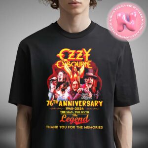 Ozzy Osbourne 76th Anniversary 1948 2024 The Man The Myth The Legend Unisex T-Shirt