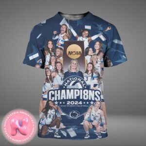 Penn State Nittany Lions Women’s Volleyball National Champions 2024 NCAA Division Volleyball All Over Print Shirt