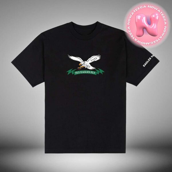 Philadelphia Eagles GOLF WANG Black Fly Eagles Fly Golf Wang x NFL Collection Two Sides Unisex T-Shirt