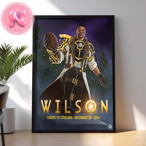 Pittsburgh Steelers Vs Kansas City Chiefs Patrick Matchup Russell Wilson Arcane Character Riven NFL Christmas Game On December 25th 2024 Home Decor Poster Canvas