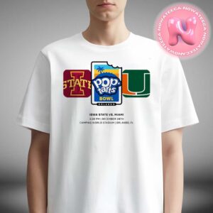 Pop Tarts Bowl Iowa State Cyclones Vs Miami Hurricanes Matchup At Camping World Stadium In Orlando FL On December 28th 2024 NCAA Unisex T-Shirt