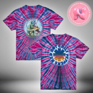 Red Hot Chili Peppers RHCP x Freaktopia Tie Dye Tee Ultraviolet All Over Print Shirt