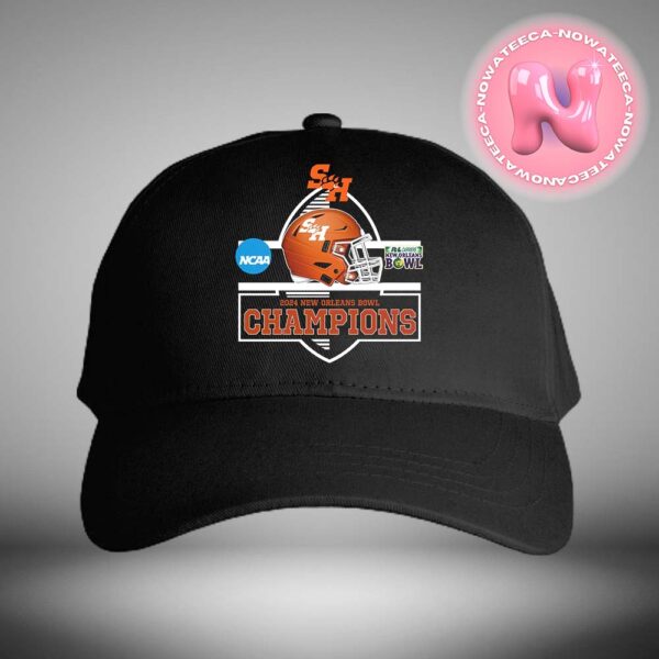 Sam Houston Bearkats Football Defeated Georgia Southern Eagles Football Matchup To Win The 2024 New Orleans Bowl Champions NCAA Division Classic Cap Hat Snapback