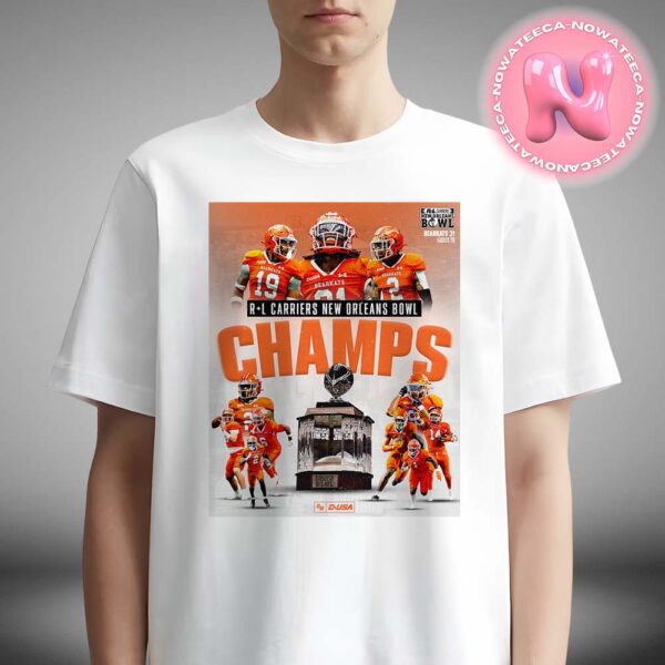 Sam Houston Bearkats Football Win The 2024 New Orleans Bowl Champions NCAA Division Unisex T-Shirt