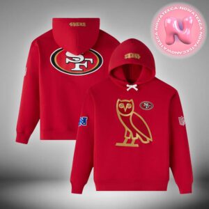 San Francisco 49ers OVO Scarlet Icon Team Pullover Unisex Hoodie