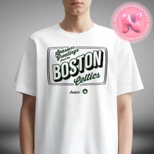 Seasons Greetings From The Boston Celtics Logo 2024 NBA Unisex T-Shirt