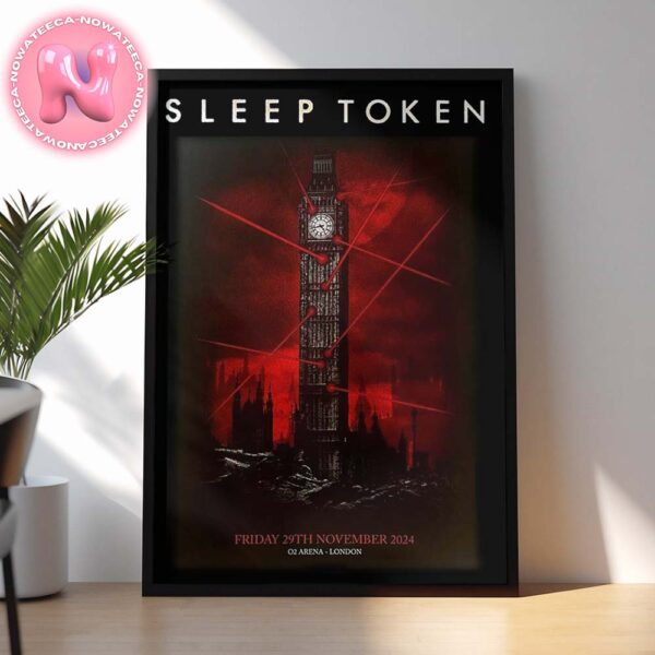 Sleep Token The Teeth Of God Tour For 02 Arena In London On Friday November 29th 2024 Home Decor Poster Canvas