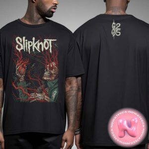 Slipknot 25th Anniversary Tour Leeds Merch Tee For First Direct Arena In Leeds UK On December 14th 2024 Two Sides Unisex T-Shirt