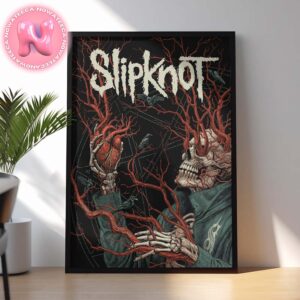 Slipknot 25th Anniversary Tour Live Show Poster For First Direct Arena In Leeds UK On December 14th 2024 Home Decor Poster Canvas