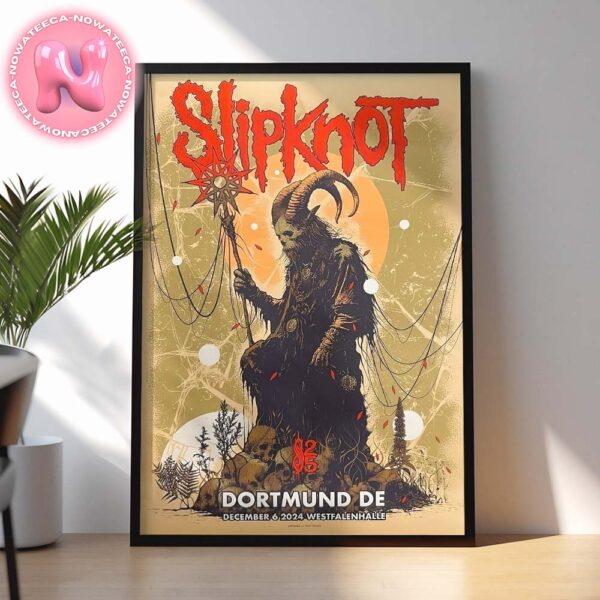 Slipknot 25th Anniversary World Tour Live Show Poster For Westfalenhallen In Dortmund Germany On December 6th 2024 Home Decor Poster Canvas