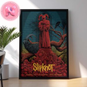 Slipknot 25th Anniversary World Tour Poster For Hallenstadion In Zurich Switzerland On 11t December 2024 Home Decor Poster Canvas