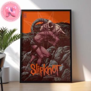 Slipknot 25th Anniversary World Tour Poster Hanns Martin Schleyer Halle  Stuttgart Germany On Decembe 8th 2024 Home Decor Poster Canvas