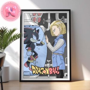 Sonic 3 Android 18 And Shadow the Hedgehog Dragonball New Poster Home Decor Poster Canvas