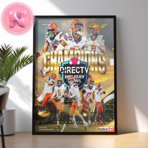 Syracuse Orange 2024 Directv Holiday Bowl Champions NCAA Division Home Decor Poster Canvas