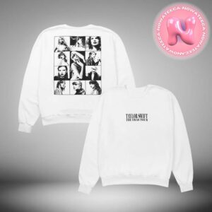 Taylor Swift The Eras Tour Collection White Crewneck Two Sides Unisex T-Shirt