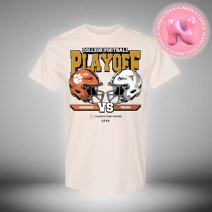 Texas Longhorns Vs Clemson Tigers College Football Playoff 2025 First Round Head To Head NCAA Division Unisex T-Shirt