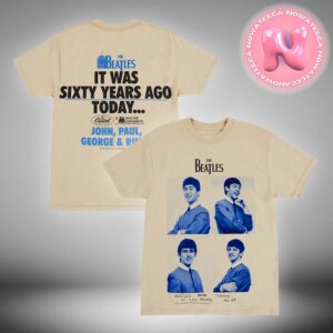 The Beatles x Online Ceramics Sixty Years Ago Today Unisex T-Shirt