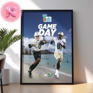 The Hawaii Bowl Game Day San Jose State Spartans Vs South Florida Bulls NCAA Division 2024 Home Decor Poster Canvas