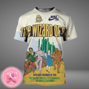 The Wizard Of Oz x Nike Sb Poster For Open Skate December 20th 2024 At The Skylight Row DTLA 777 S Alameda ST. In Los Angeles Califonia All Over Print Shirt