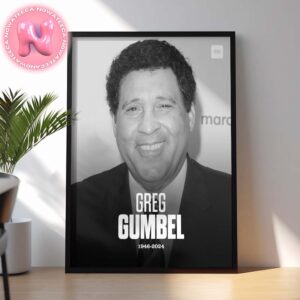 Tribute Greg Gumbel The CBS Sports Broadcasting Legend 1946 -2024 Home Decor Poster Canvas